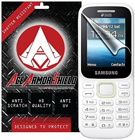 Ace Armor Shield Shatter Resistant Screen Protector for the Samsung Guru Music 2 / Military Grade / High Definition / Maximum Screen Coverage / Supreme Touch Sensitivity /Dry or Wet Easy Installation with free lifetime replacement warranty