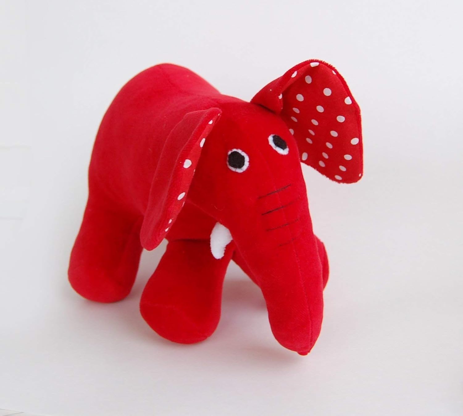 red stuffed elephant