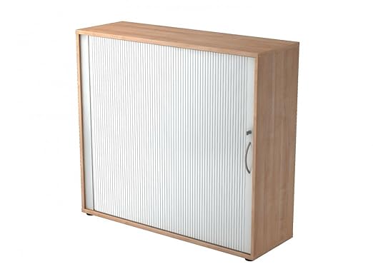 Büro-Rollladenschrank DR-Büro - abschließbarer Aktenschrank in 3 Ordnerhöhen - Maße 120 x 40 x 110 cm - Korpus in 5 Farbvaria