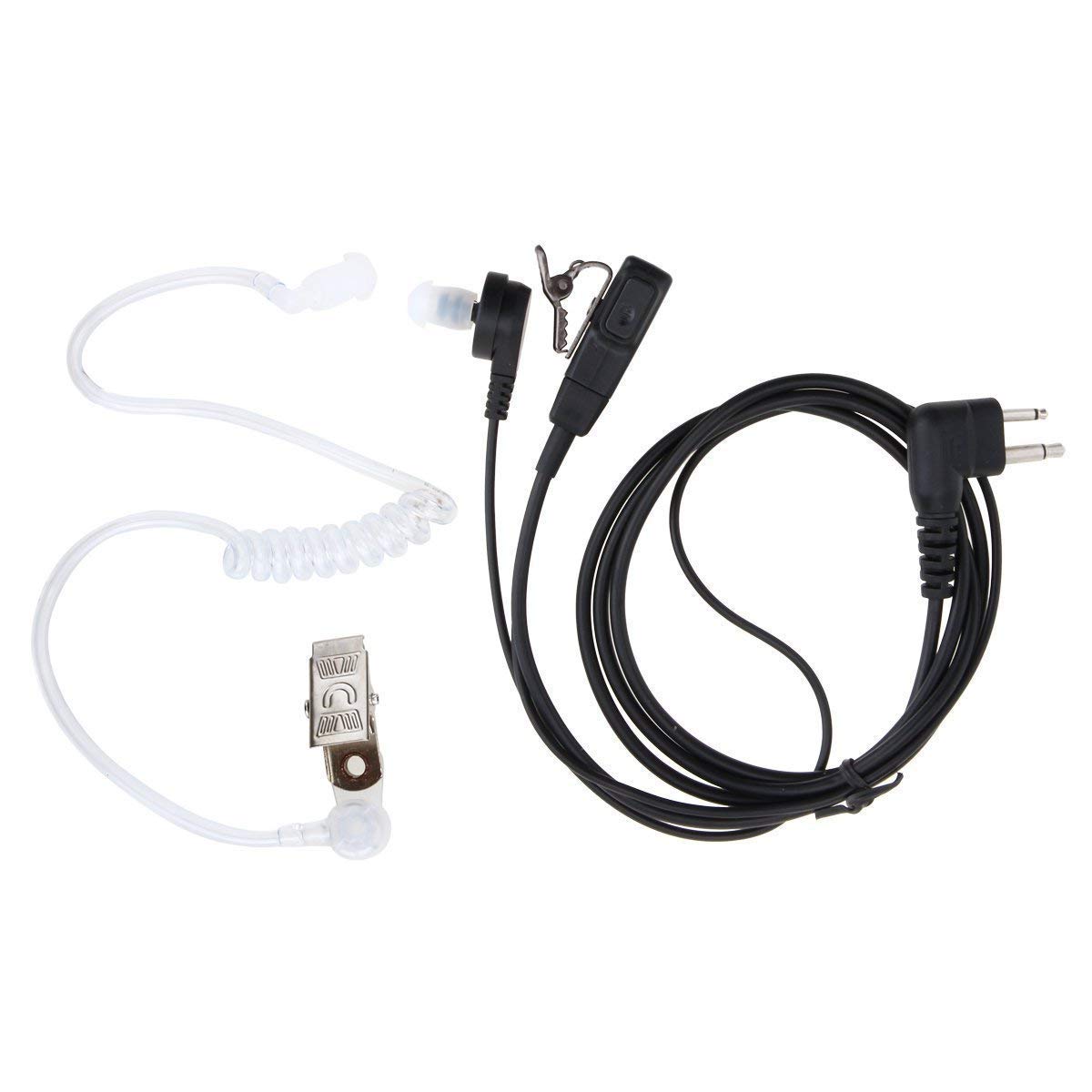 Qiuyan 2 Pin SIA Covert Security Earpiece Headset PTT for Motorola Radio PTT CP040 GP300