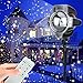 Snowfall LED Lights, Christmas waterproof Rotating Fairy Snowflake Projector Lamp with Wireless Remote, White Snow Projection Light for Christmas, Halloween, Party, Wedding and Garden Decorations