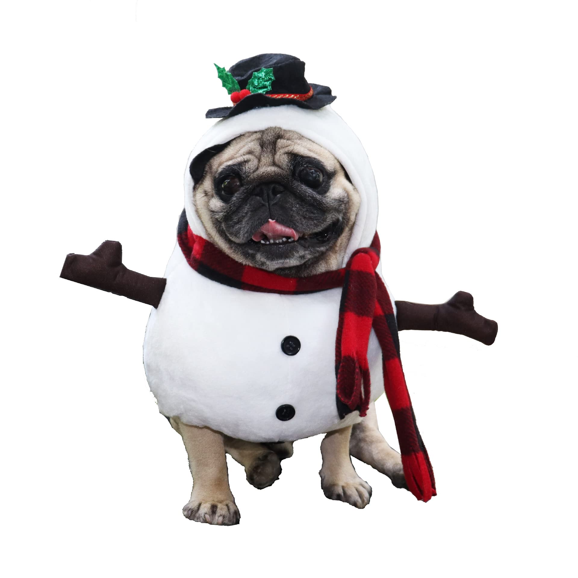 BT Bear Pet Christmas Costume,Cute Dog Walking Snowman Outfit,Christmas Pet Dress Up for Puppy Small Dogs,Small