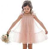 Tutu.kk Baby Girls Tutu Dress with Bowknot Shoulder Strap Soft Flowy Layered Tulle Dresses Party Formal Gowny
