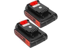 orstaimer 2Packs 4000mAh 20V Lithium Ion Battery Replace Battery for Black and Decker 20 Volt Max Battery LBXR20 LB20 LBX20 LBX4020Cordless Power Tools