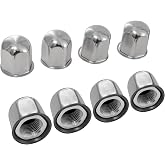 CIRONBOW 8Pcs Lug Nuts with Adapter for Wheel Simulators,Adapter for 17 inch 8 Lug Wheel Simulators,Compatible with Ford 2005-2022 F350 Truck