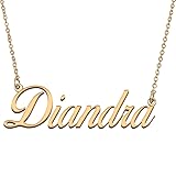 HUAN XUN Customized Custom Simple Any Name Necklace