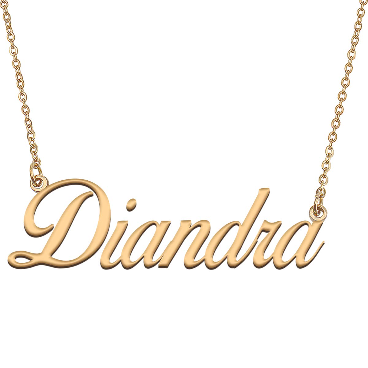 HUAN XUN Customized Custom Simple Any Name Necklace