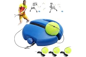 Tennis Trainer Rebound Ball, Tennis Ball Trainer, with 3 String Balls, Tennis Ball Practice Trainer Tennis Trainer Ball with 