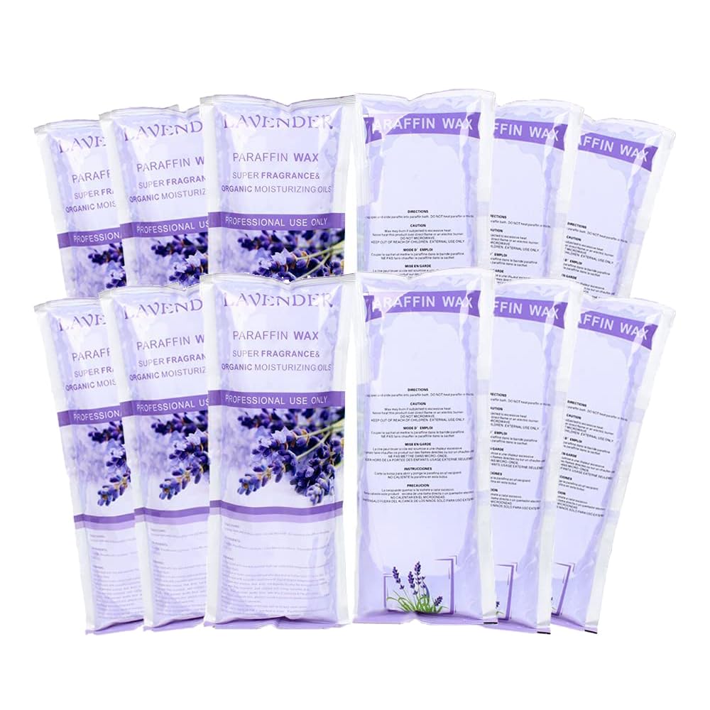 Photo 1 of Toyar Paraffin Wax Refills, 12 Pack Lavender Scented Paraffin Wax Beads Blocks for Paraffin Bath, Paraffin Wax Machine Refills for Hand Feet Dry Skin,Rrelieves muscle fatigue, Hydration and nourish