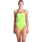 ARENA Performance Women's Team Solid Lace Back Swimsuit One Piece Bathing Suit
