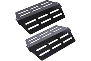 REJEKAR BBQ funland Porcelain Steel Genesis Grill Parts Heat Deflectors for Weber Genesis 300 Series Grill Heat Plate Replacement Parts