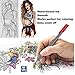 Minikiki Fineliner Color Pens, 12 Colors Journal Pens Set, 0.4mm Sketch Colored Writing Drawing Note Taking Ink Fineliner Pens, Fine Tips Art Markers for School Office Home, for Students, Artists