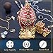 Unique, Decorative Red Faberge Egg: Extra Large 6.6 inches, Hand Painted Jewelry Box for the Ultimate Home Décor, Comes with Gift Faberge Carriage, Store Your Rings, Earrings and Jewelry in Style