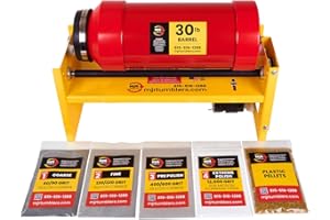 MJR Tumblers Commercial Duty 30lb Rock Tumbler w Free Grit Kit. Capable of Running 18 Different Barrel Sizes & Combinations. Unmatched Quality and Durability. A USA Disabled & Veteran Owned Company.