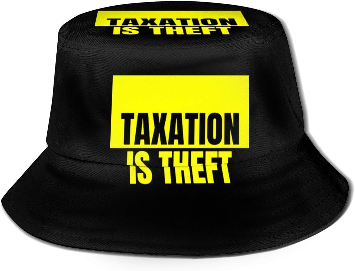 YZQ Taxation is Theft Unisex Bucket Hat Summer Fisherman