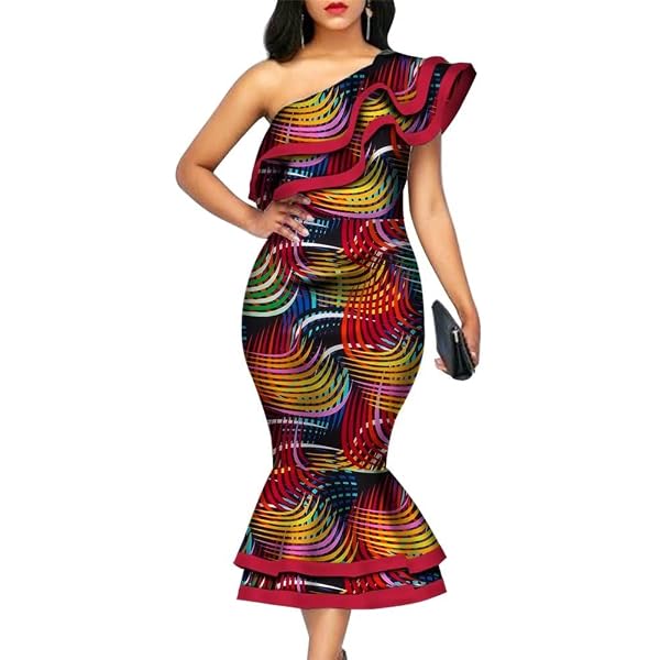 Amazon.com: African Dresses for Women Fashion African Print Clothes Ankara  Womens Dresses for Party : Clothing, Shoes & Jewelry