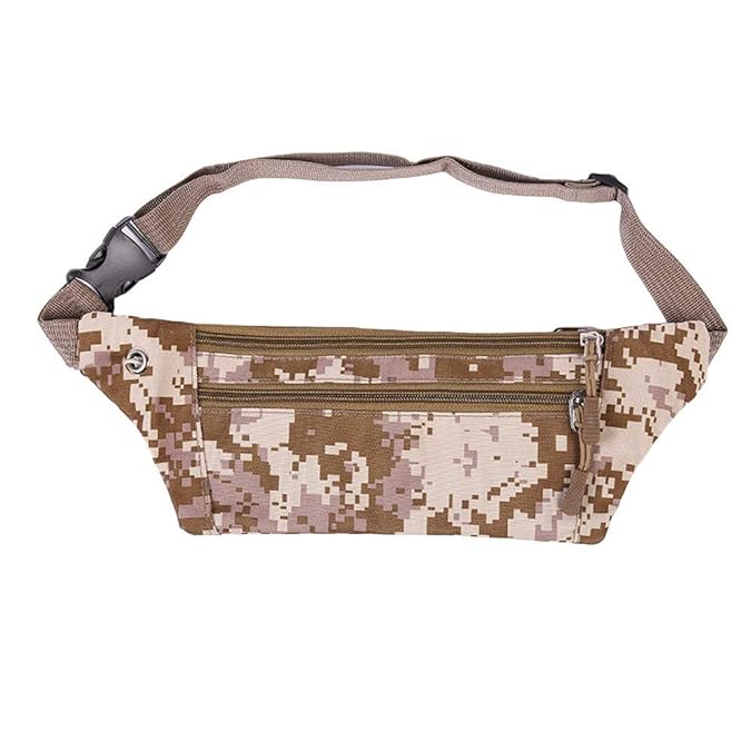 NMERWT Frauen Outdoor Reise Anti-Wasser Tasche Reißverschluss Leinwand Umhängetasche Laufen Fahrrad Sport Handy Gürteltasche 
