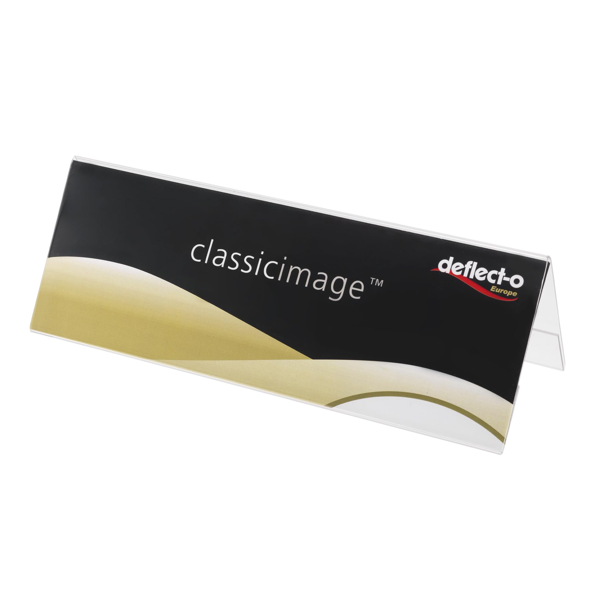 Deflecto Seminar Sign Holder Tent-shaped A5 Clear Ref 48701 , 019006