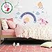 Unicorn Baby Girl Room Décor - Fairy Wall Stickers Childrens for Bedroom, Nursery, Playroom