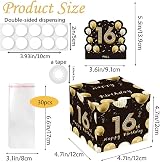 Aisszhao Happy Birthday Money Box Black Gold Pull Gift Box view 2