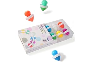 NewFamily Mushroom Dustless Chalk for Kids, Easy Grip Chalk,Non-Toxic Washable Toddlers Chalks Drawing Writing- Refills Available