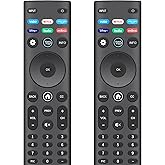 Replacement 2 Pack Remote Control for VIZIO Smart TV Remote XRT140 | Universal VIZIO Remote Control XRT136 XRT260 XRT270 for VIZIO Smartcast D/E/M/P/PX/V/OLED-Series Smart TVs