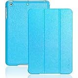 iPad mini case, INVELLOP Caribbean Blue Leatherette Case Cover for Apple iPad mini / iPad mini 2 / iPad mini 3 (Caribbean Blue)