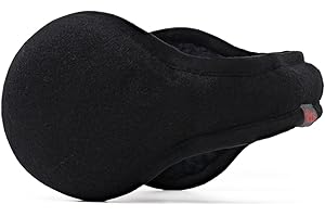 180s Men's Wool Behind-the-Head Ear Warmer (Black)