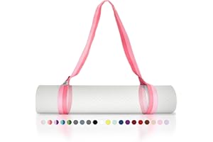 Tumaz Yoga Mat Strap [MAT NOT Included] (2 Sizes) with Extra Thick & Comfy Delicate Texture, Adjustable Yoga Mat Carrier