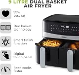 Tower Vortx 9L Dual Basket Air Fryer 2600W - Smart Finish Technology view 2