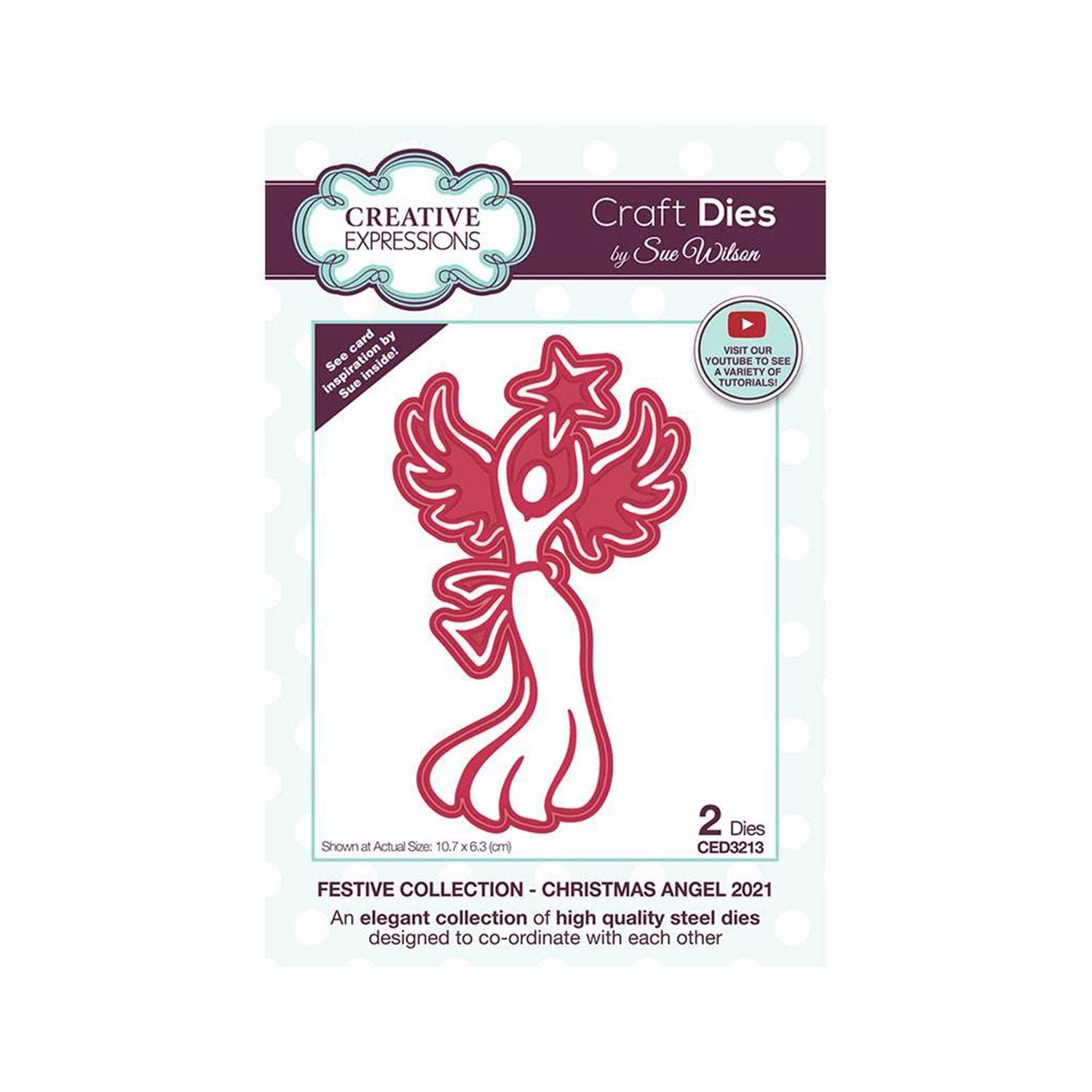 Sue Wilson - Christmas Angel 2021 - Craft Die