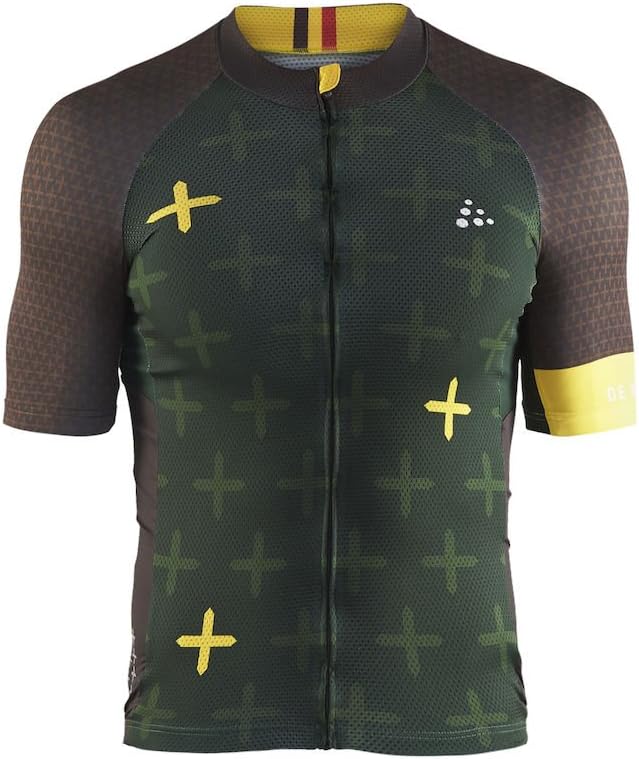 Craft Sportswear Men's Monument Bike and Cycling Training Full Zip Short Sleeve Jersey with Pockets: protective/riding/compression/cooling