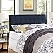 Modway Lily Tufted Linen Fabric Upholstered Full Headboard in Navy