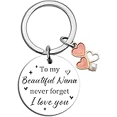 UYBEPU Gigi Gifts for Grandma Keychain Nana Gifts for Grandma Birthday Gift From Grandkids Unique Stocking Stuffers for Grandmas Christmas Gift Ideas