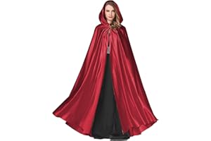 BEAUTELICATE Women's Wedding Hooded Cape Bridal Cloak Poncho Full Length