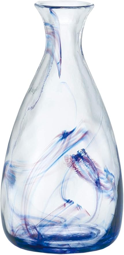 Amazon Co Jp 東洋佐々木ガラス 徳利 和がらす 日本酒 青 270ml ホーム キッチン