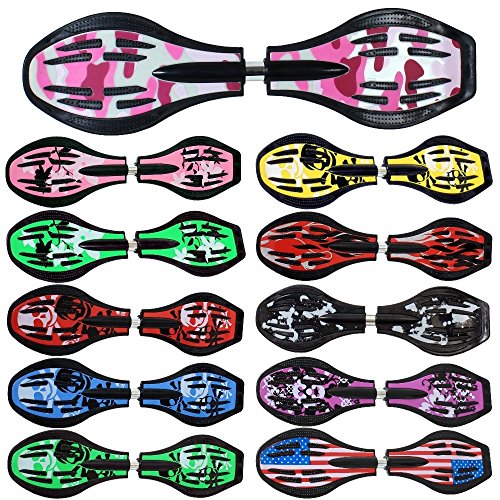 Waveboard Original Funtomia mit ABEC9 Kugellager inkl. Tasche - Bis 120kg - (Verschiedene Farbdesigns)