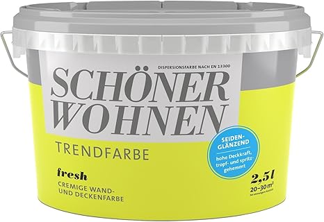 SCHÖNER WOHNEN FARBE Wand- und Deckenfarbe Trendfarbe Fresh