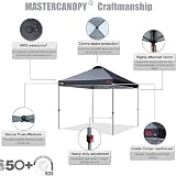 MasterCanopy Durable Ez Pop-up Gazebo Tent 2x2M Black with Roller Bag view 3