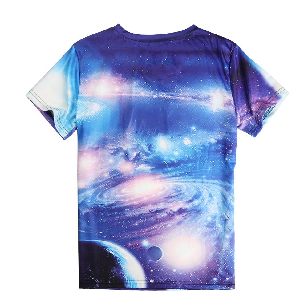 Leapparel Unisex Galaxy Space Planet Designed Hipster Novelty Tshirt Tees XL