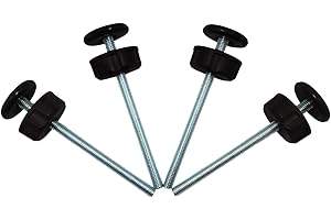 Baby Gate Guru Extra Long M8 (8mm) Spindle Rods for Pressure Mounted Baby and Pet Safety Gates 4 Pack Replacement Set (8mm, B