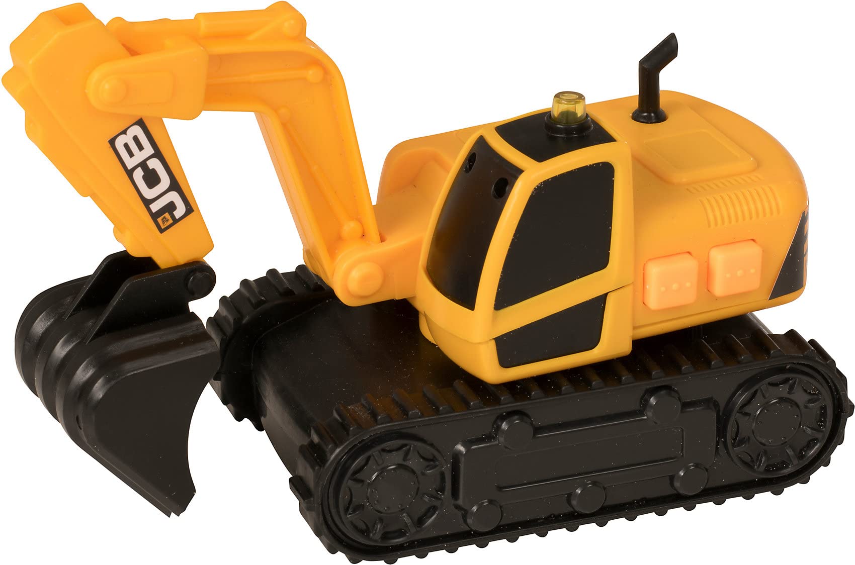 Teamsterz JCB Small Light & Sound Excavator Toy Excavator with Light and Sound Function, Hand Operated Arm and Shovel, Suitable for Indoor and Outdoor Play