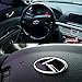 3D K Logo Emblem Black & Black Edition Set 4pc Front + Rear + Steering Wheel + Mini Sticker (Fit: KIA 2017+ All New Sportage QL)