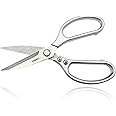 TONMA Kitchen Scissors All Purpose [Made in Japan] Effortless Cutting, Quality Japanese Ergonomic Handle Heavy Duty Poultry Shears for Herbs, Chicken, Food