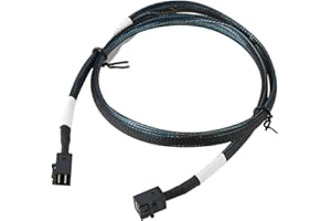Micro Traders Internal Mini SAS HD x4 SFF-8643 to SFF-8643 Cable Compatible with LSI Servers RAID Storage Systems High Speed 