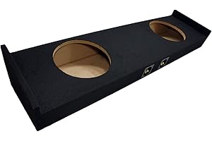 American Sound Connection ASC Dual 12" Sub Box Subwoofer Enclosure Compatible with Ford F-150 2015-2025