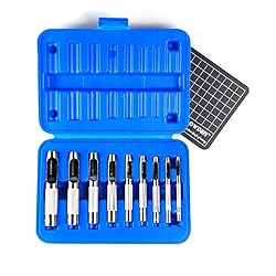 OWDEN 9 Pieces Hollow Punch Set (1/8"-1/2") with A