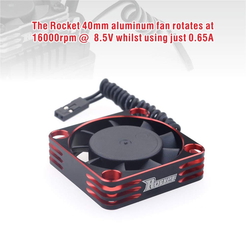 1/8 1/10 for Plug JST 16000RPM Fan Cooling Aluminum 40mm
