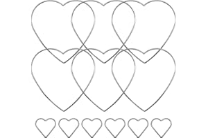 Dream Catcher Rings Silver Metal Crafts Hoops 12PCS Macrame Craft Hoop Heart Shape Dream Catcher Suppliess for DIY Dream Catc