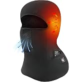 Heated Balaclava for Men &amp; Women,Electric Heated Ski Mask with Anti-Freeze Battery for Motorcycle Riding